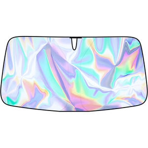 Wholesale <b>Car</b> <b>Interior</b> Front Windshield Sunshade Board Laser Summer Heat Insulation Made Aluminum Foil ZY-Y01 Aluminum Foil Suns - Product Image 1