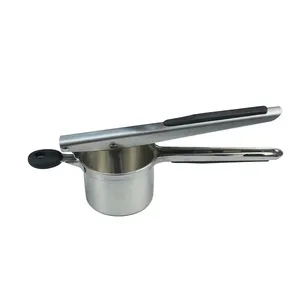 Best Selling Stainless Steel Vegetable Ricer and Potato Masher Black Handled Fruit & Vegetable Tools