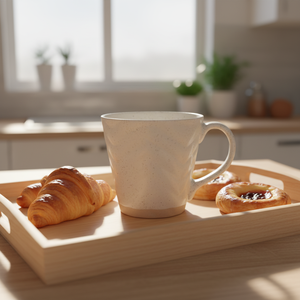 14oz Stoneware <b>Ceramic</b> <b>Mug</b> Sesame Glaze Matte Finish Cartoon Dishwasher Microwave Safe Food Safe Reusable Customizable Coffee - Product Image 3