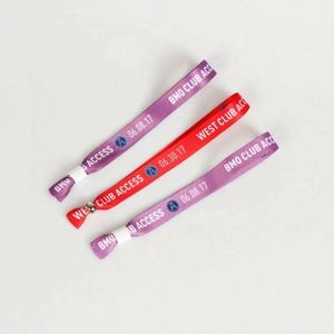 Bracelets en tissu personnalisés par sublimation avec fermoir en plastique, style sport et mode, pour fêtes - Product Image 6