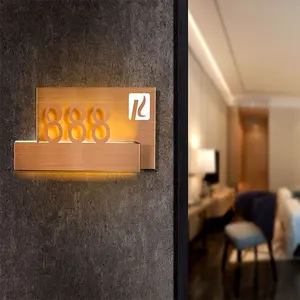 Kexian 공장 주문 문 번호 표시 Led 점화된 주소 표시 집 문 번호 호텔 방 번호판