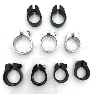 Abrazadera de sillín de aluminio con bloqueo de 27.2, 31.8, 34.9 mm para bicicleta de montaña, en negro, plateado y gris - Product Image 2
