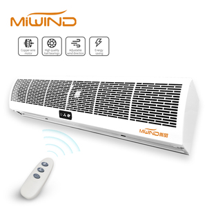 Rideau d'air commercial MiWIND 3ft/4ft/5ft/6ft avec moteur, filtre à charbon actif, montage mural/au sol, garantie 3 ans - Product Image 1