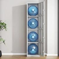 Armoire métallique gris clair pour étudiants, armoire de rangement pour vêtements d'hôtel commercial, casier à porte simple, armoire en fer de bureau avec serrure à clé