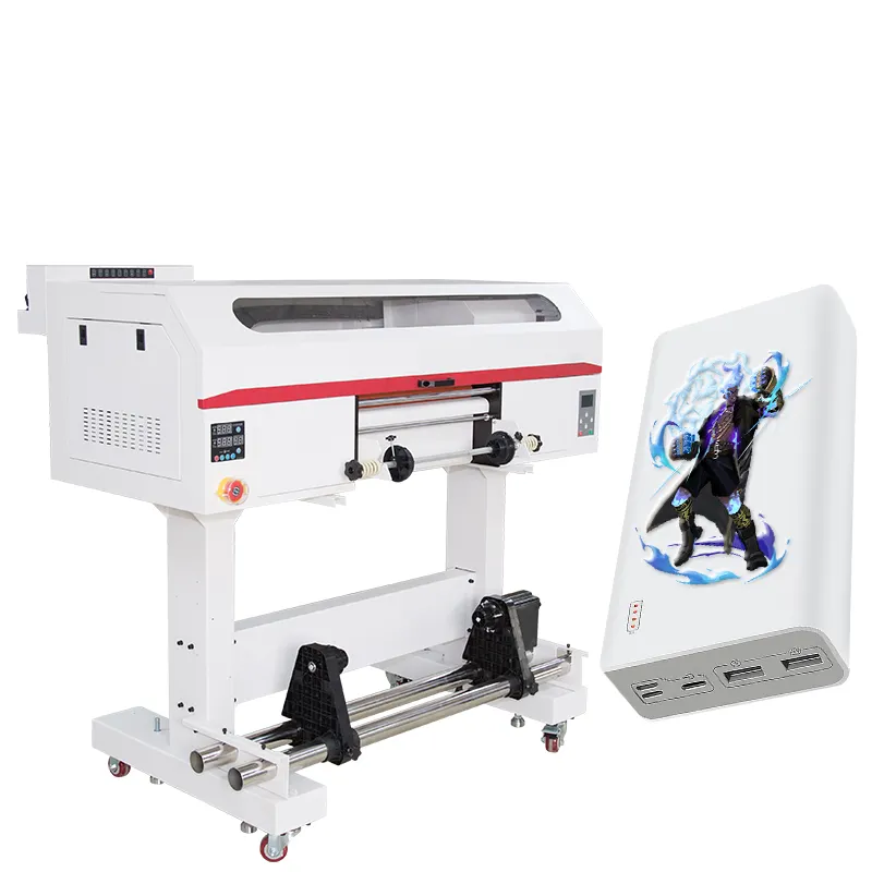 Dtf Printer Uv A2 Roll To Roll Hot Stamping Cmyk+W+G+V+Vr Multicolor Uv Dtf Printer For Cups