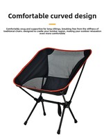 Chaise lune d'extérieur en maille respirante, chaise pliante portable à dossier haut, idéale pour la pêche, le camping en bord de mer et les pique-niques