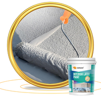 Peinture murale intérieure à base d'eau, émulsion acrylique, finition mate lisse, peinture décorative pour la construction résidentielle, protection des murs