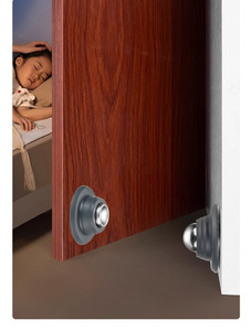 Butée de porte en plastique avec protection magnétique intégrée pour salon et hôpital, installation sans perçage - Product Image 6