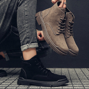 <span class=keywords><strong>Scarpe</strong></span> da <span class=keywords><strong>Uomo</strong></span> All'Ingrosso 2026, Nuove <span class=keywords><strong>Scarpe</strong></span> Casual Britanniche Autunnali con Tomaia Alta, Stile Martin Boots in Cotone - Product Image 5