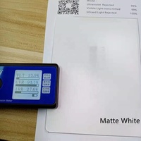Weiße matte Sichtschutz folie Milchglas undurchsichtige weiße Dekoration Fenster folie