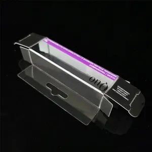 Clear PP PET PVC Plastic Blister Packaging Lipstick Lip Balm Blister Cosmetic Packaging with Printed Cardboard