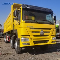 Camion benne lourd diesel Sinotruk HOWO 8x4 remis à neuf avec moteur Weichai, direction à gauche, 12 roues, pour la Tanzanie