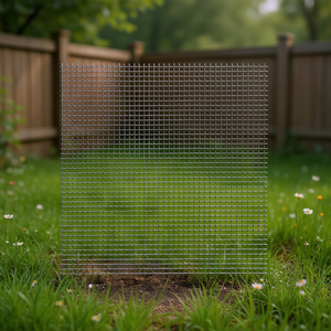 Grillage métallique tissé en acier inoxydable ondulé pour jardin, 39,4 x 33,5 po, 0,8 x 0,8 x 0,1 po - Product Image 2