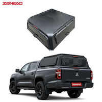 Capot rigide en alliage d'aluminium pour pick-up avec portes latérales solides et porte arrière à persiennes pour Mitsubishi L200