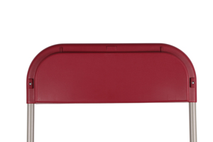 Chaise pliante en plastique moderne, durable, dossier plat, rouge bordeaux, élégante et confortable pour parc et villa - Product Image 5