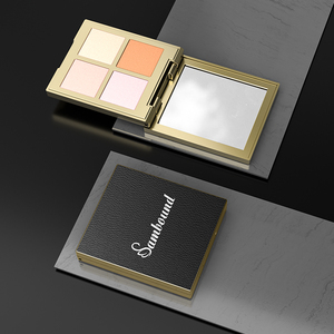 Customizable Magnetic Eyeshadow Palette High Quality Eye Makeup <b>Box</b> with Leather Craftsmanship <b>Empty</b> Beauty Pans - Product Image 5