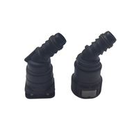 Connecteur rapide pour véhicule à énergie nouvelle du système de refroidissement à eau avec taille SAE 5/8 pouces, embout simple à 45 degrés, raccord rapide