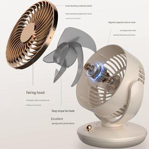 <b>Mini</b> <b>Desk</b> Fan Oscillating Portable USB Table Fan Quiet Air Circulator Small Cooling Fan Personal Fan for Office - Product Image 2