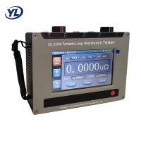 ZYL-S200A Medidor de Resistencia de Bucle Portátil 200A, Probador de Resistencia de Contacto, Batería de Litio de 19200mAh, 800 Pruebas, Micro Ohmímetro de Campo