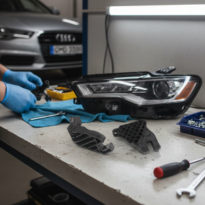 Kit de reparación de faros (3 piezas) lado izquierdo para compatible con AUDI A6 OEM 4G0998121A - Product Image 3