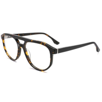 Monture de lunettes de luxe pour homme en acétate, monture optique tendance à double pont, assortiment varié