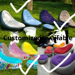 Manufacturer Custom Wholesale <b>Inflatable</b> Modern Simple Eco-Friendly Pvc Combination Single Bed Lazy <b>Sofa</b> Nap Recliner - Product Image 2