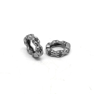 Pendientes con diseño de esqueleto y clip de Yunnique, joyería de moda unisex de plata tibetana, forma geométrica, estilo retro - Product Image 5