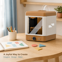 Imprimante 3D WandGo Series Brown pour la création artistique, machine d'impression 3D de bureau pour les projets à domicile, à l'école et en studio