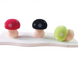 Nouveau Poudre de Maquillage en Forme de Champignon à Points Ondulés, Non-Latex, pour Application par Immersion, pour le Maquillage, Ensemble Tasse à Café Little Red Book Hot Coffee - Product Image 1