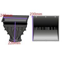 Accessoires pour haut-parleur linéaire à diffusion linéaire 240*230*220mm, haut-parleur à cornes, terminal audio
