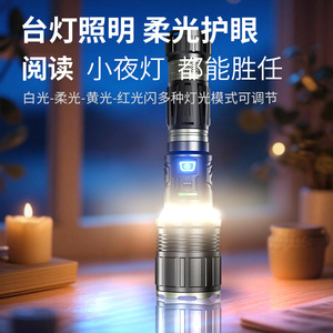Cross Border Flashlight <b>Led</b> Telescopic Zoom Digital Display Rechargeable Outdoor <b>Night</b> Fishing <b>Light</b> With Tripod Stand - Product Image 2