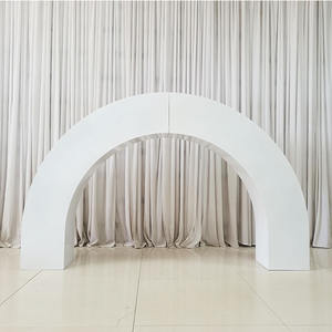 Nouveau support LED en acier inoxydable en forme d'arche de FURUN LEDA, style simple, vente en gros pour la décoration de fond de scène de mariage - Product Image 1