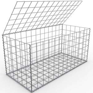 Mur en gabions soudés en treillis métallique, mur de soutènement en treillis de 3 mm avec formes de treillis soudées pour cages métalliques et murs en pierre - Product Image 3