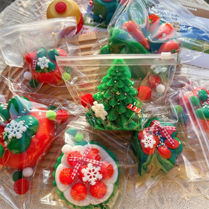 RXS Nouveau jouet anti-stress en caoutchouc souple en forme de sapin de Noël et de bonhomme de neige pour enfants - Product Image 2