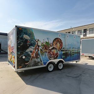 OEM <b>Small</b> Kiosk Business Malaysia Pizza Van Trailer Food Grilling Cart <b>For</b> Sale - Product Image 3