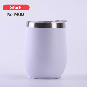 Push-sello tapa vino vaso NO MOQ listo para enviar 100% libre de bpa 16 oz taza de sublimación - Product Image 3