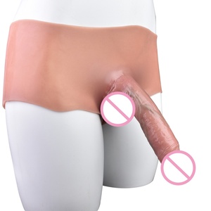Strap-On Hollow Silicone <b>Dildo</b> Panties Transgender Cosplay Adult Toys Elastic Underwear Sex Toys for Man Woman Couples Pleasure - Product Image 3