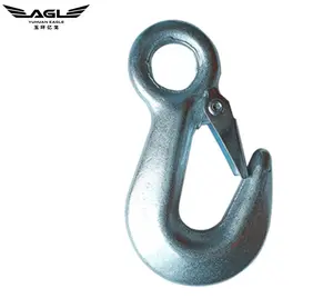 Forged Hook With O-Ring Carbon Steel Clevis Grab Hook Truck Trailer Lifting Hook