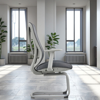 Chaise de direction unique, chaise de bureau sans roulettes, hauteur réglable, tissu, accoudoirs en alliage d'aluminium, moderne, luxe, visiteur, salle d'attente