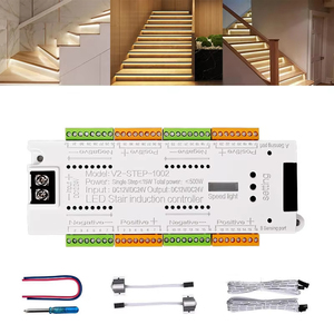 Controlador de Sensor de Movimiento PIR para <span class=keywords><strong>Escaleras</strong></span> <span class=keywords><strong>LED</strong></span> de 32 Canales, 12V/24V, Automático, 400W, Garantía de 3 Años - Product Image 3