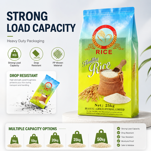 Sac de <span class=keywords><strong>riz</strong></span> Basmati en tissu transparent laminé, 100% nouveau matériau, vide, recyclé, 5kg <span class=keywords><strong>10kg</strong></span> 25kg 50kg, coloré - Product Image 4