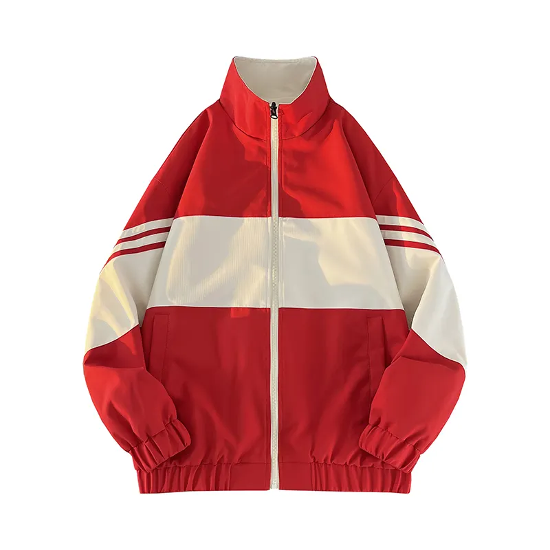 Jaqueta esportiva OEM com design personalizado para homens, jaqueta corta-vento reversível para caminhadas e impermeáveis