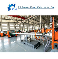 Nouvelle extrudeuse automatique de feuilles de mousse PS 380V, commande PLC, pompe, moteur 200 kW, multifonctionnelle, écologique, facile à utiliser
