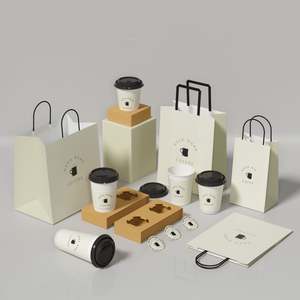 Sacs en papier kraft brun durables et personnalisables, biodégradables, style classique, pour la vente à emporter et la livraison de nourriture - Product Image 3