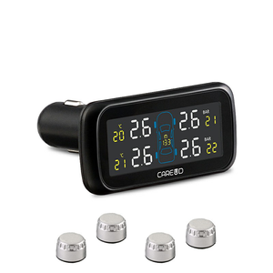 CAREUD Sistema di Monitoraggio della Pressione degli Pneumatici con Accendisigari Auto e 4 Sensori - Product Image 1