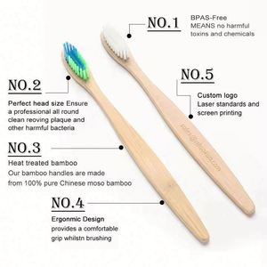 Wholesale 2024 Eco-Friendly Bamboo Toothbrush Set with Plastic Cleaning <b>Brush</b> Usa Mairun Brand Household Cleaning Kraft Packing - Product Image 3