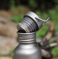 Bouteille d'eau légère et écologique Polar Everest Titanium pour sports nautiques 500ml 600ml 750ml, avec bouchons pour camping et activités de plein air
