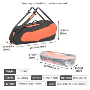 Échantillon Gratuit - Nouveau Produit BSCI - Sac à Dos de Sport Léger Grande Capacité - Sac de Raquette de Badminton - Sac de Raquette de Tennis - Avec Fabrication en Usine - Product Image 2