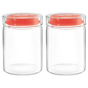 Microwavable Glass Food <b>Storage</b> <b>Jars</b> with Silicone Lids Modern Design <b>for</b> <b>Kitchen</b> & Party Use - Product Image 2