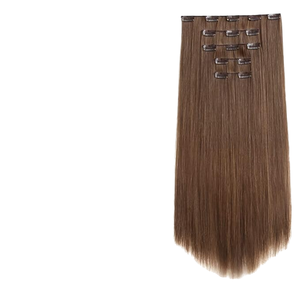 Tianci Remy Extensions de Cheveux Russes Clip-In Style Droit Teint Double Machine Trame Haute Qualité Cheveux Humains
